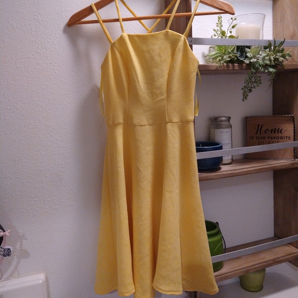 ASOS Yellow Strappy Dress